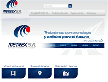 Tablet Screenshot of metrex.com.co