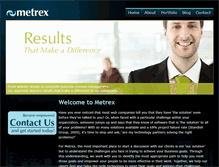 Tablet Screenshot of metrex.net