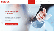 Tablet Screenshot of metrex.com.pl